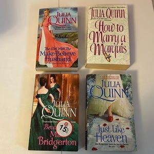 Julia Quinn Books set of 4| Because of Miss Bridgerton, etc.